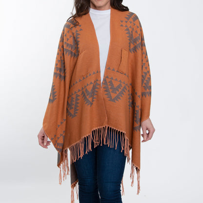 Howard's Women's Winter Rumi Reversible Aztec Wrap