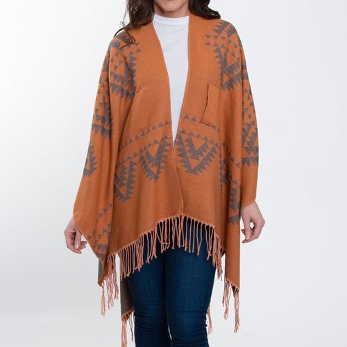 Rumi Reversible Aztec Wrap