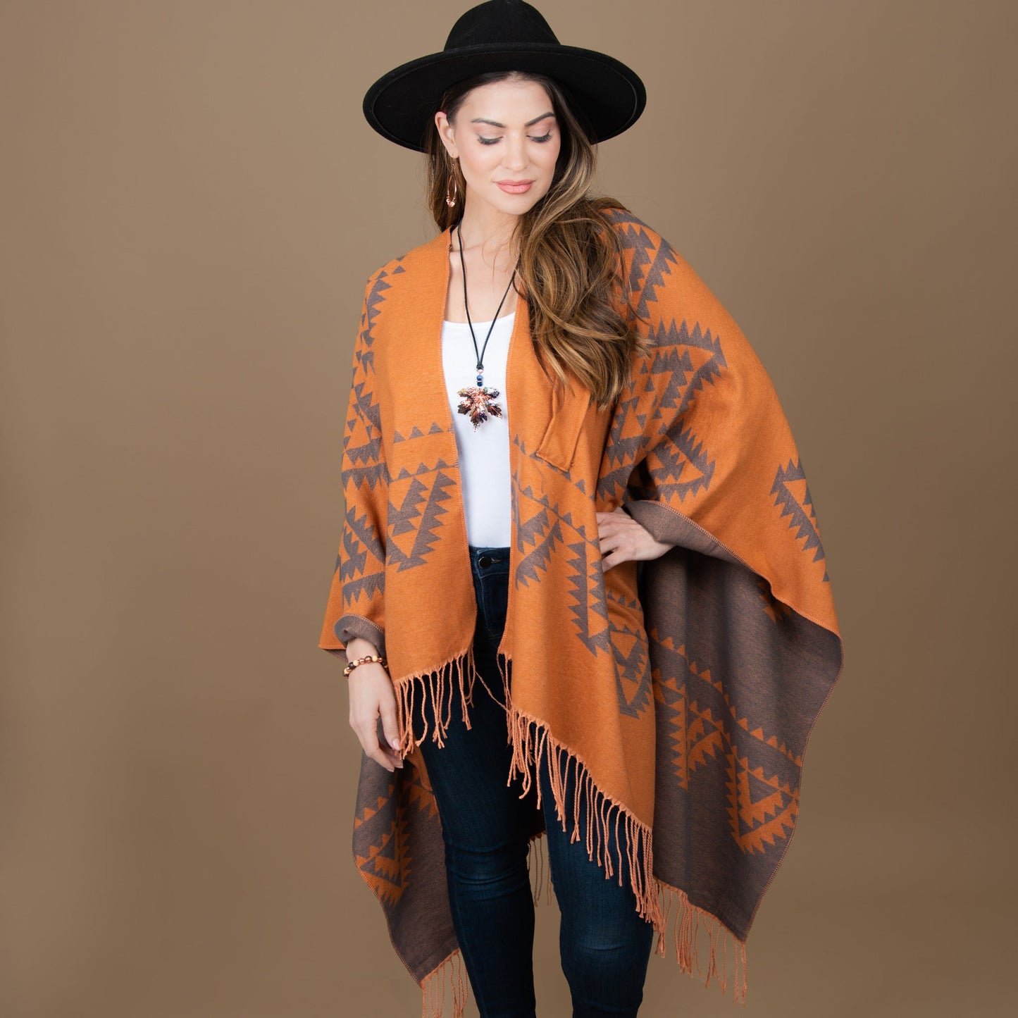 Howard's Women's Winter Rumi Reversible Aztec Wrap