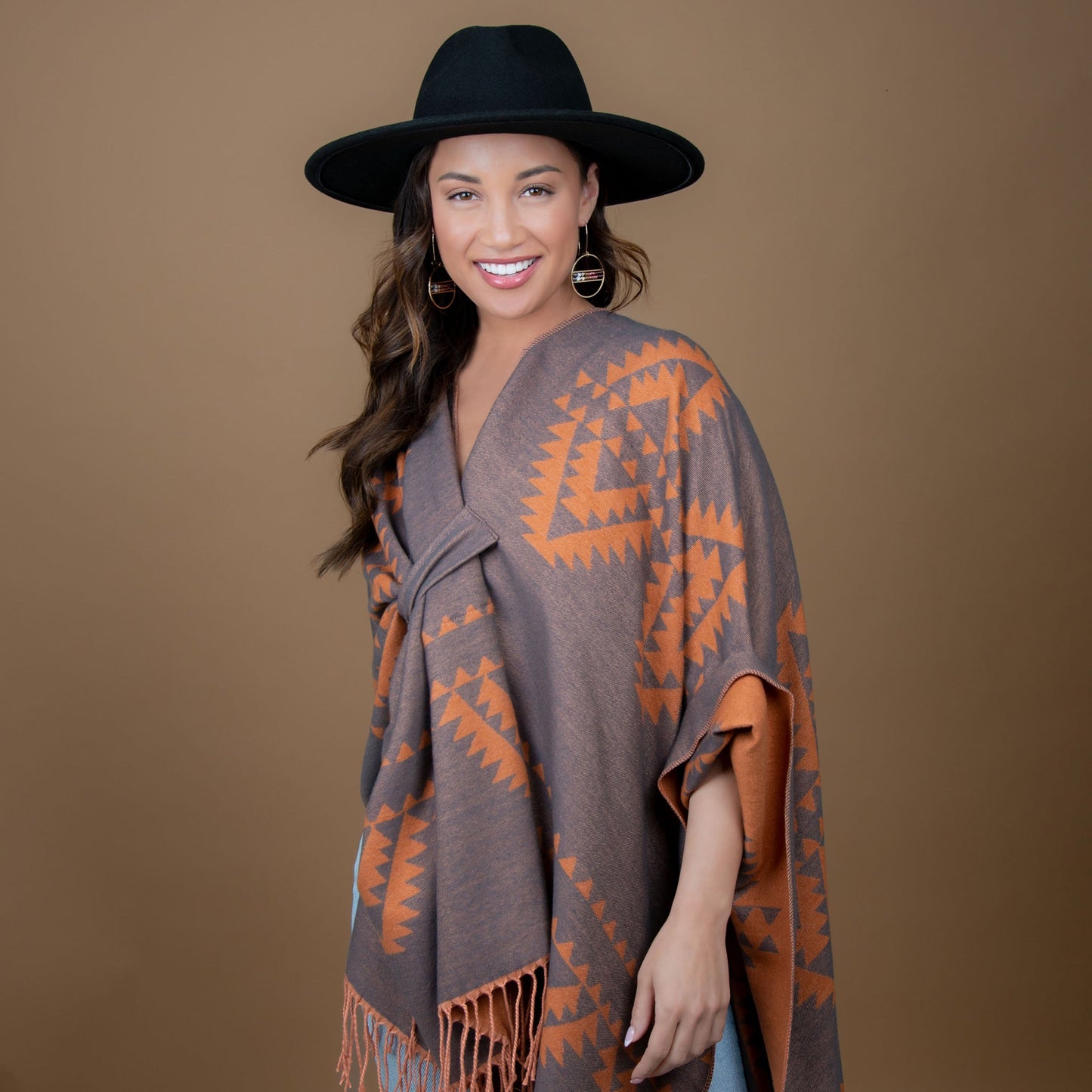 Howard's Women's Winter Rumi Reversible Aztec Wrap