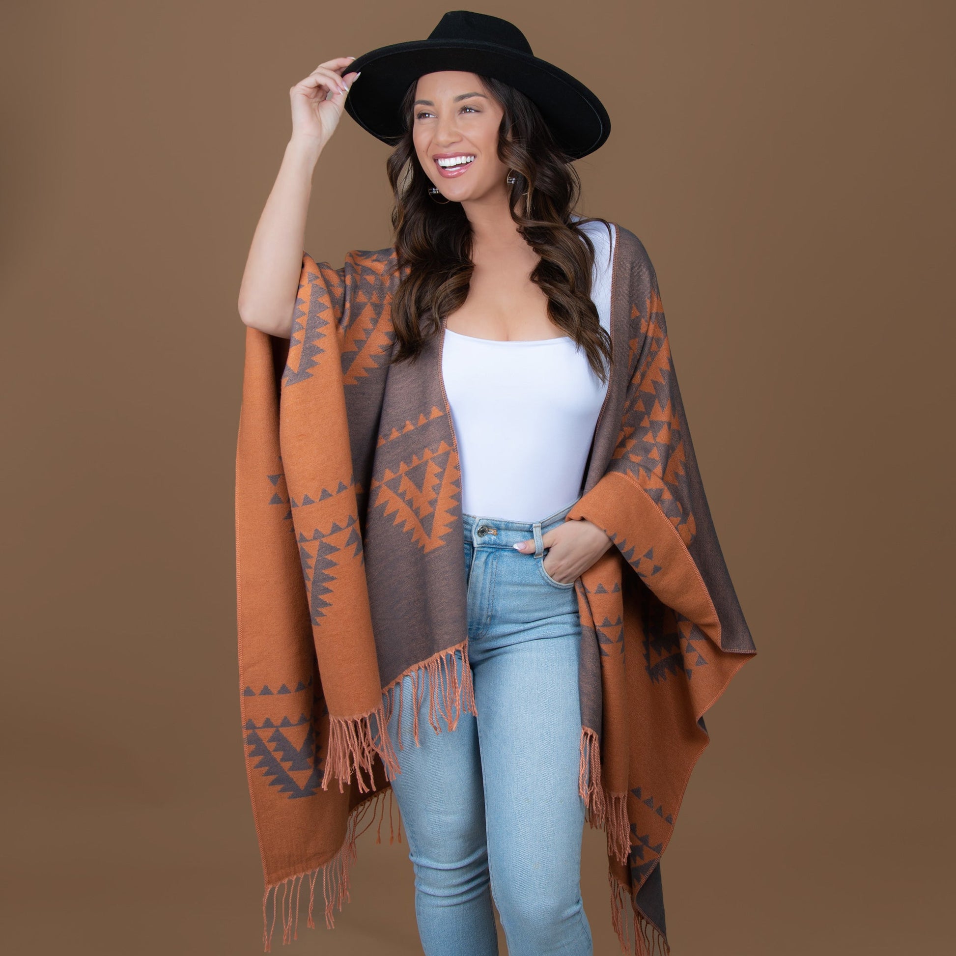 Howard's Women's Winter Rumi Reversible Aztec Wrap