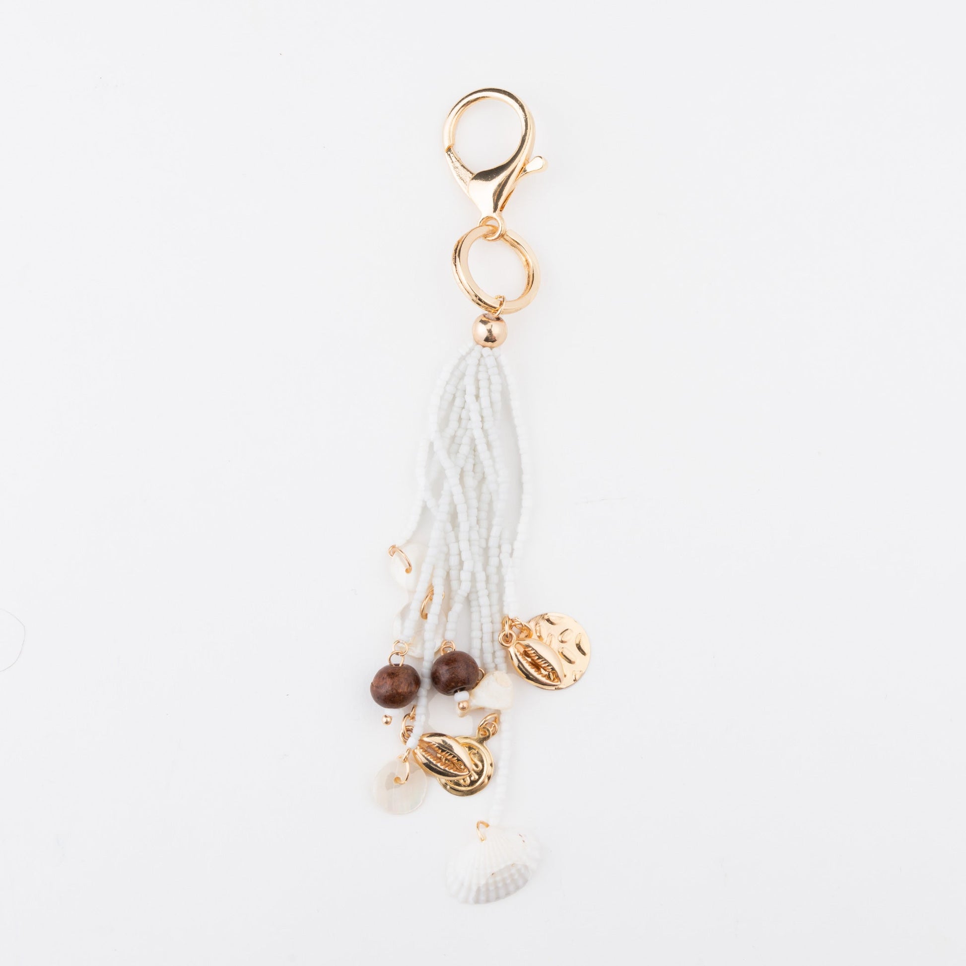 Elsie & Zoey  Women's Belen Beaded Shell Key Chain