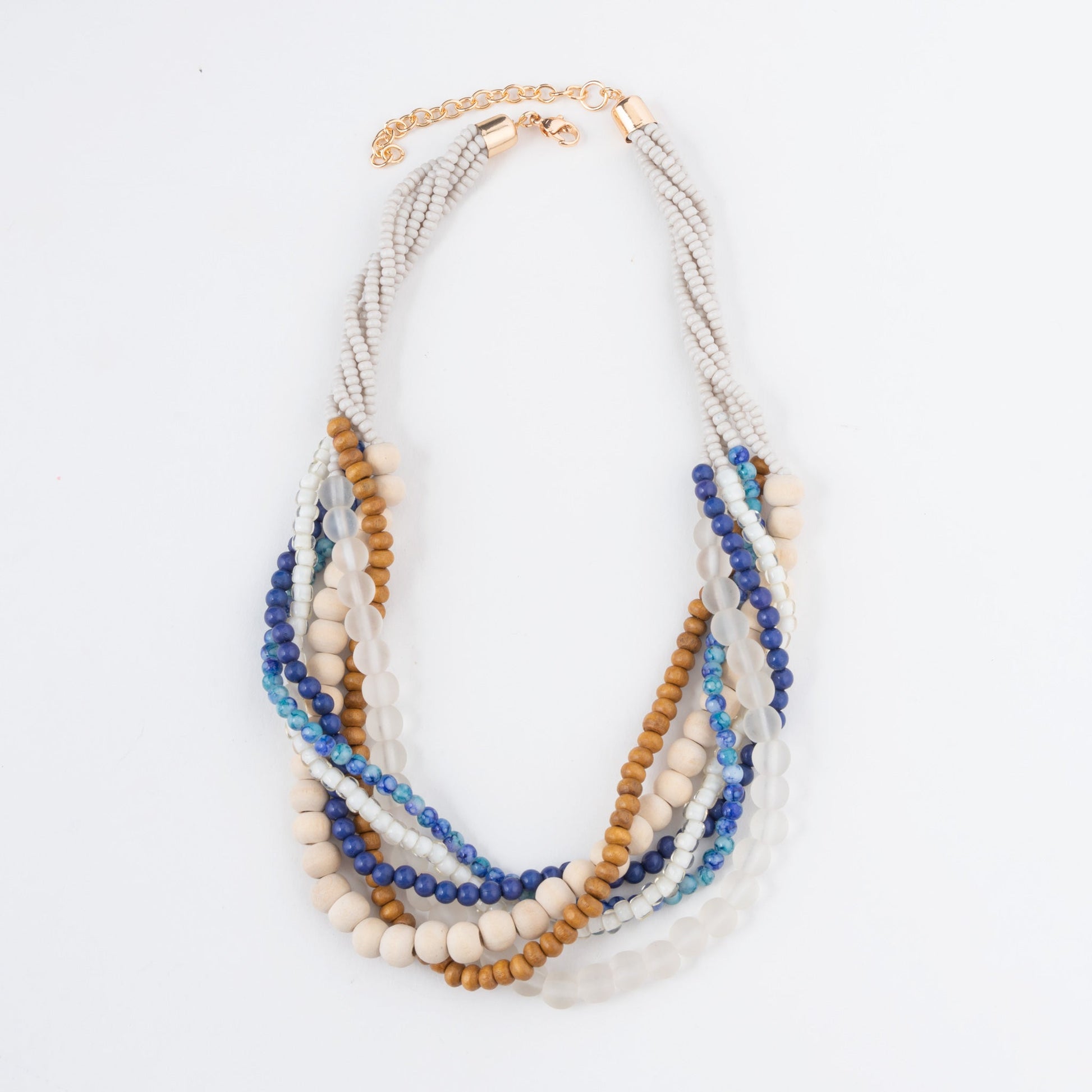 Elsie & Zoey  Women's Rayne Multi Row Beaded Necklace