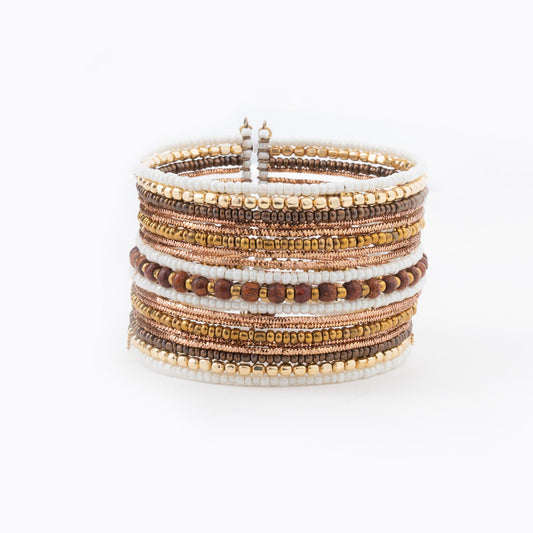 Elsie & Zoey  Women's Ellison Beaded Cuff Bracelet