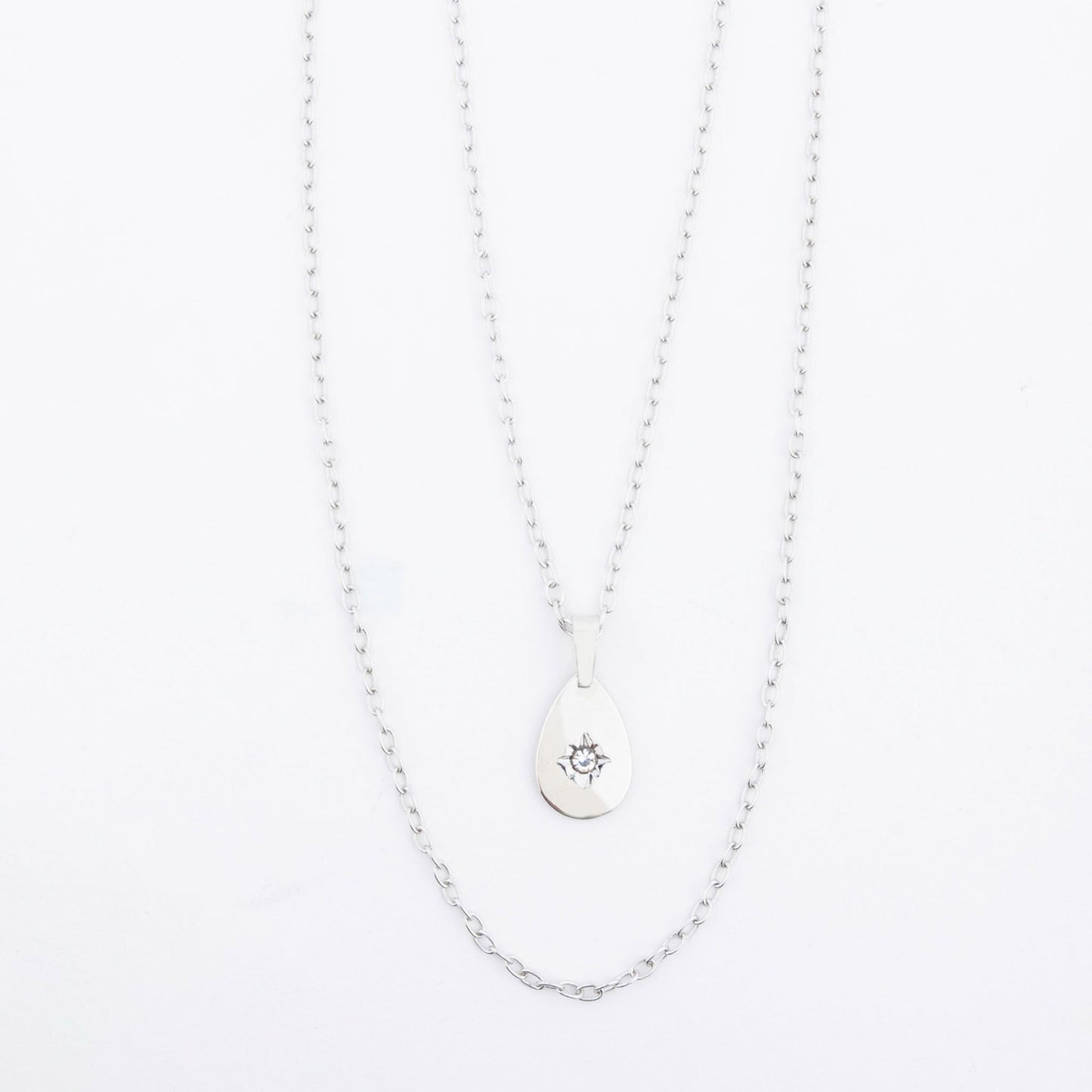 Jaymes Layered Star Pendant Charm Necklace