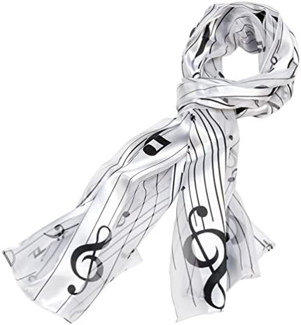 Music Scarf White