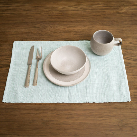 Mint Textured Woven Placemat