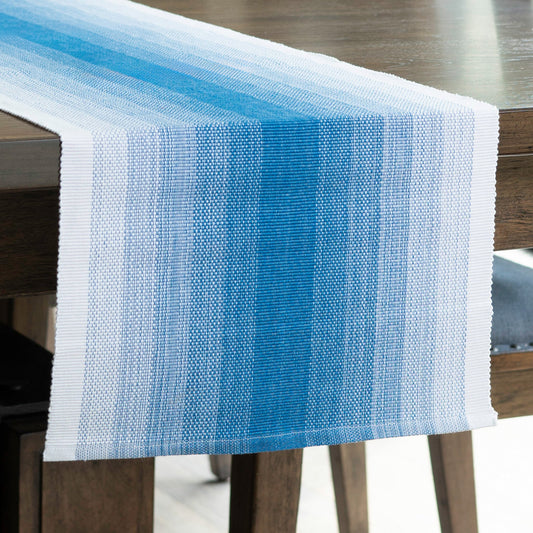 Blue Ombre Woven Table Runner