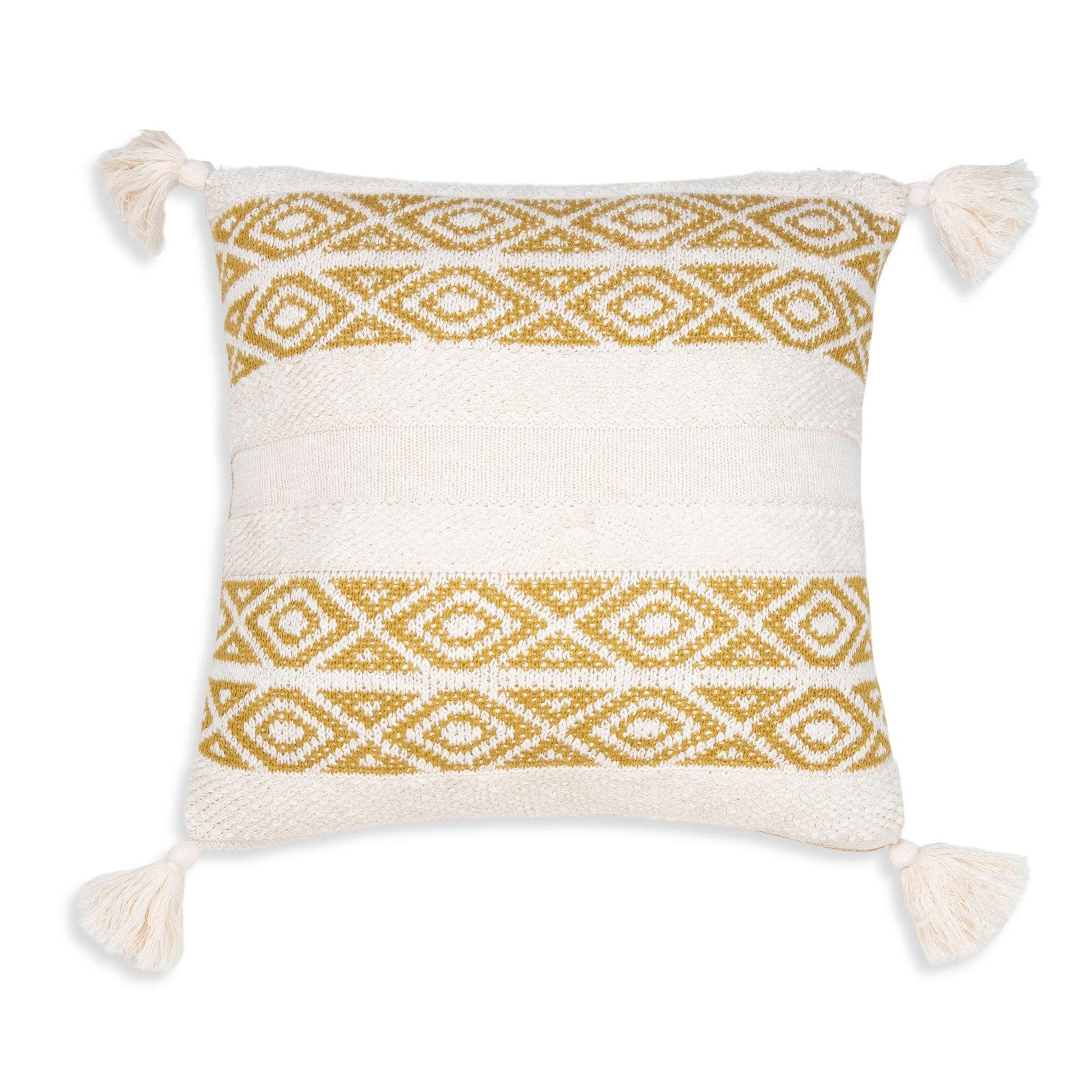 Necalli Aztec Stripe 18x18 Reversible Pillow