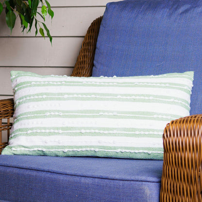 Romy Handwoven Indoor/Outdoor 12x22 Lumbar Pillow