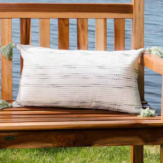 Zahara Handwoven Indoor/Outdoor 12x22 Lumbar Pillow