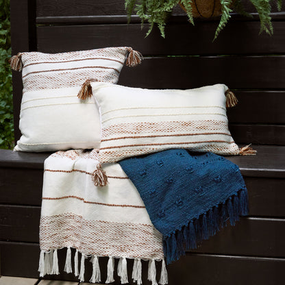 Tylanne Handwoven Indoor/Outdoor 12x22 Lumbar Pillow