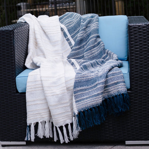 Genevieve Handwoven Indoor/Outdoor 50x70 Throw