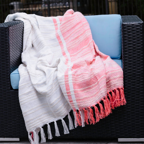 Genevieve Handwoven Indoor/Outdoor 50x70 Throw