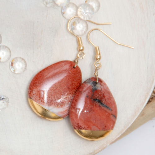 Nalani Teardrop Stone Earrings