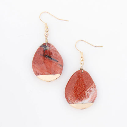 Nalani Teardrop Stone Earrings