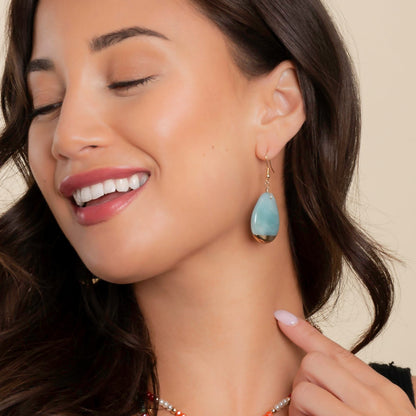 Nalani Teardrop Stone Earrings