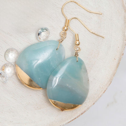 Nalani Teardrop Stone Earrings