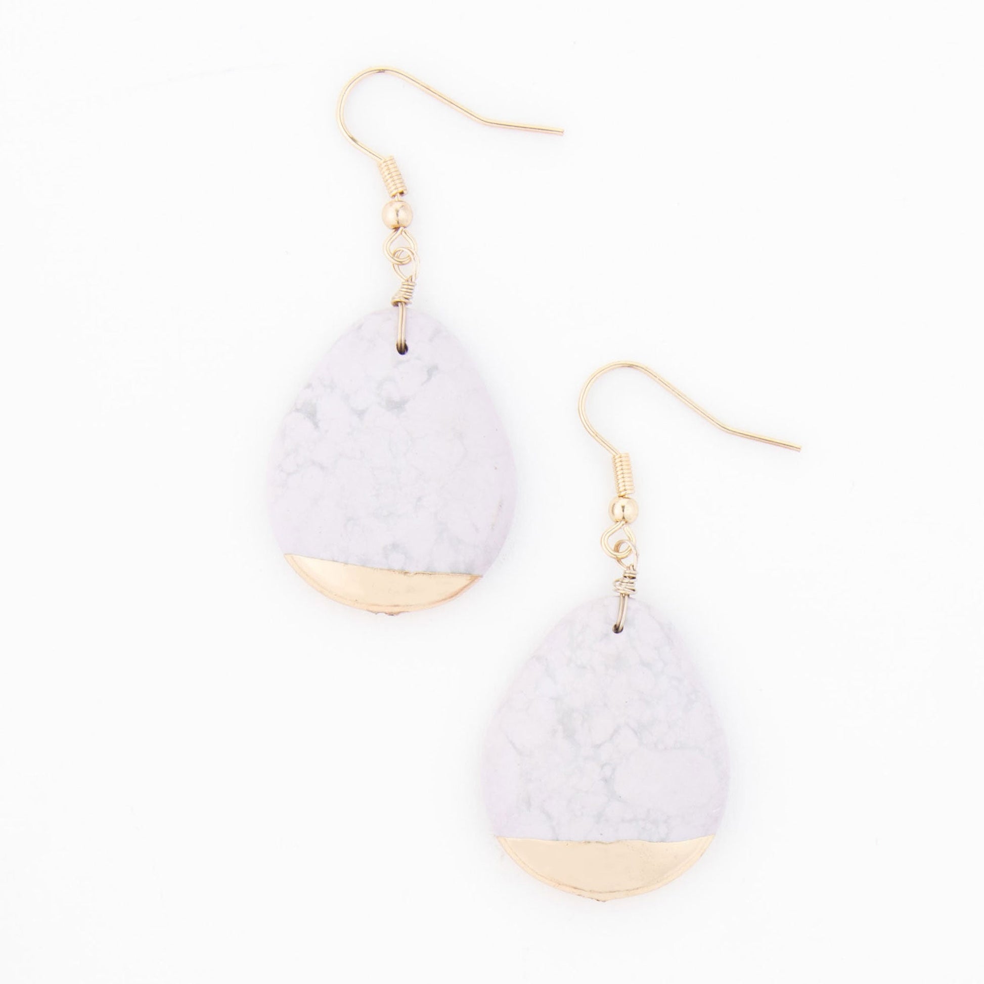 Nalani Teardrop Stone Earrings