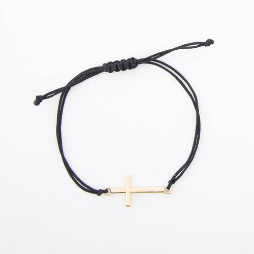 Devon Adjustable Cross Bracelet