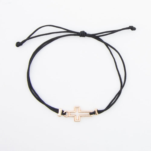 Devon Adjustable Frame Cross Bracelet