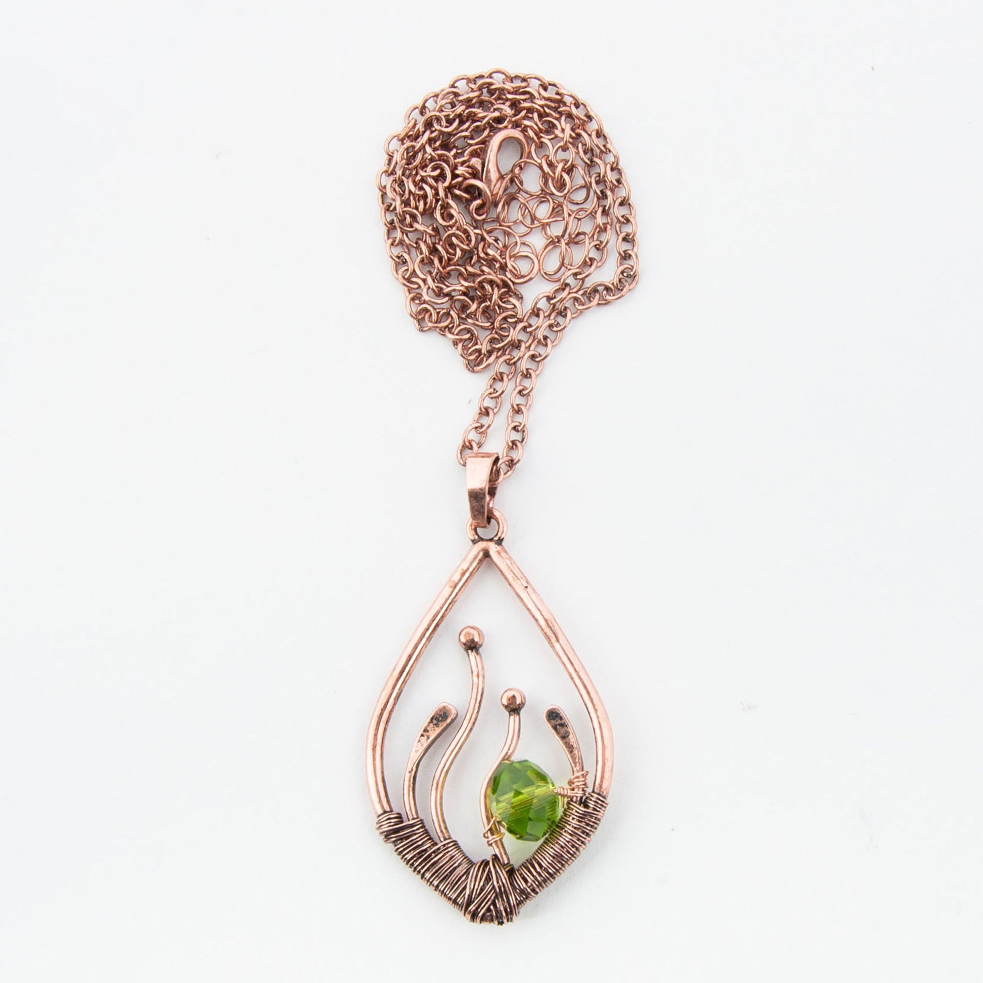 Janie Wire Wrapped Pendant Necklace