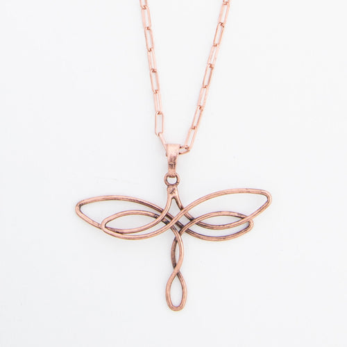 Iselin Wire Wrapped Dragonfly Necklace