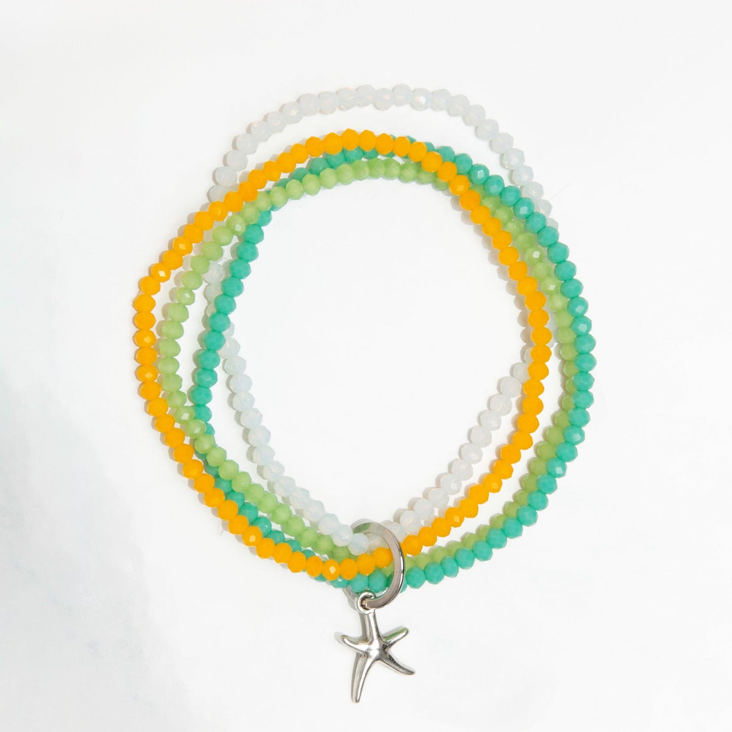 Kanani Multi Row Starfish Charm Bracelet