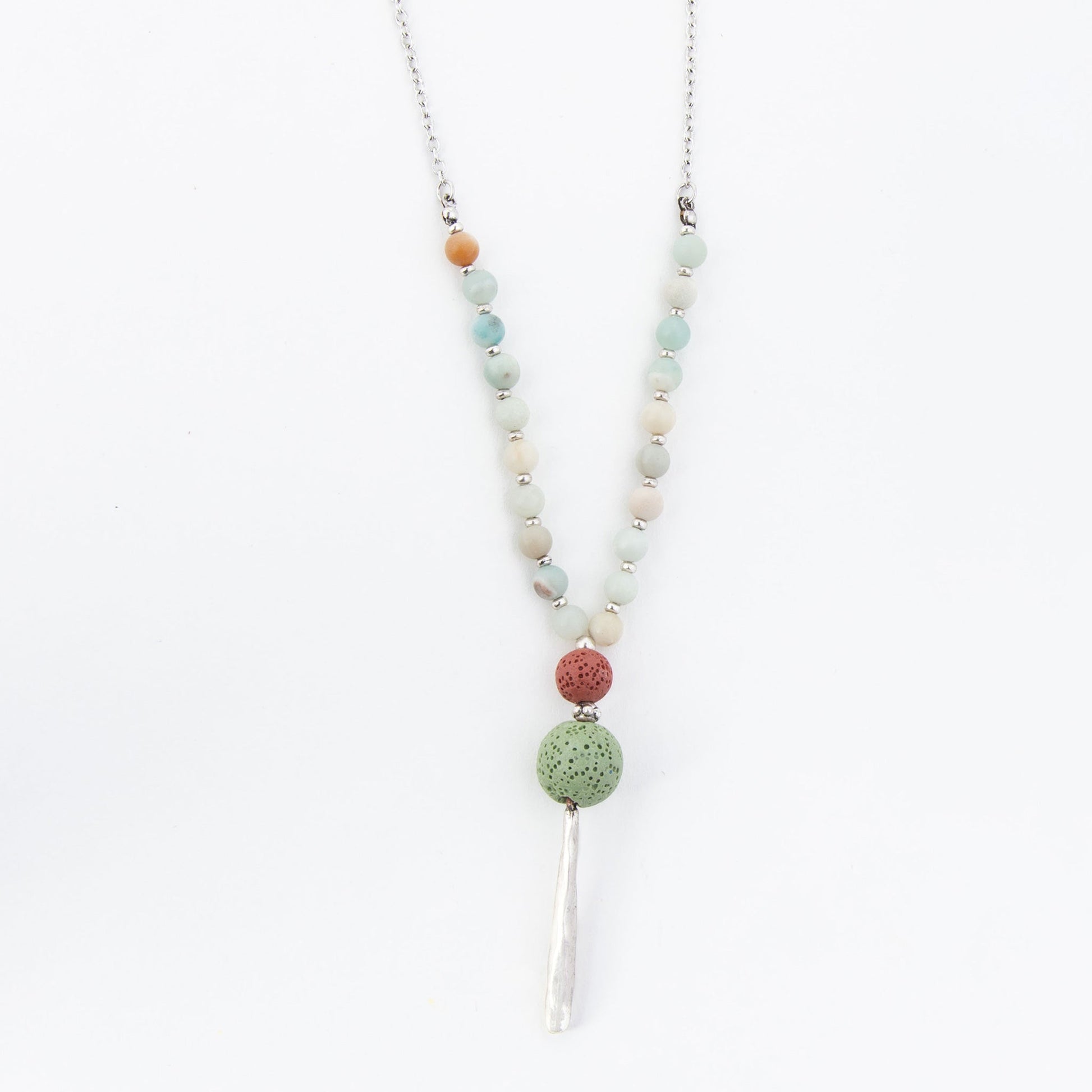 Jayme Genuine Stone Pendant Necklace