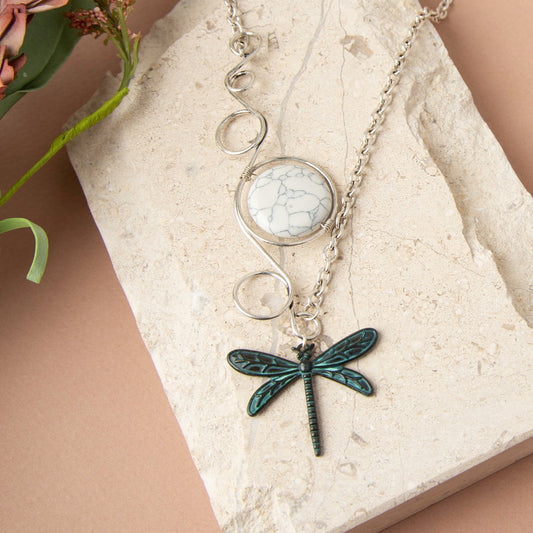 Siri Dragonfly Pendant Necklace