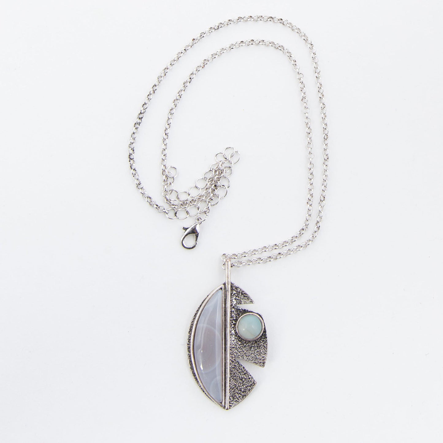 Torrin Leaf Stone Pendant Necklace