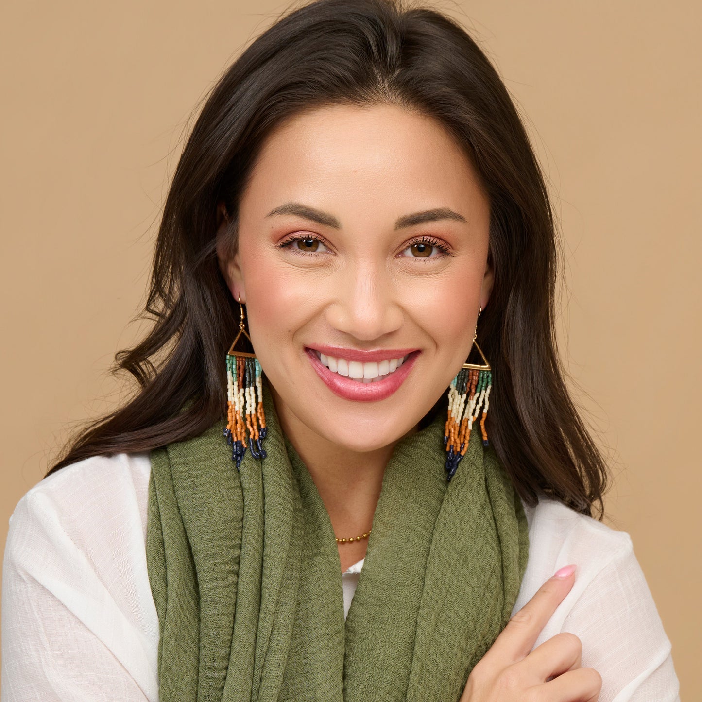 Irie Seed Bead Chandelier Earrings