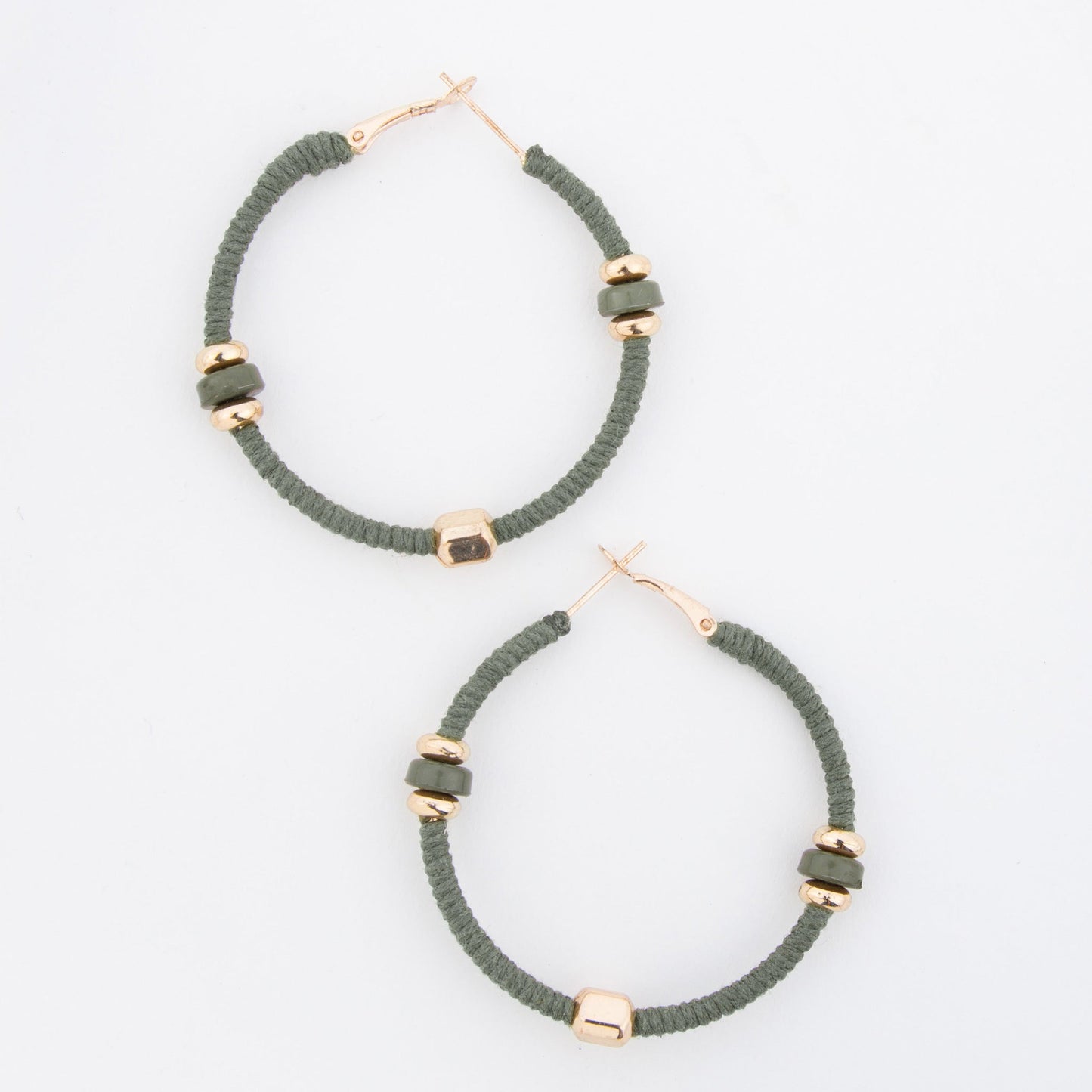 Zephyr Corded Hoop Earrings