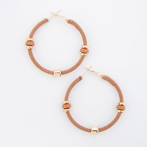 Zephyr Corded Hoop Earrings