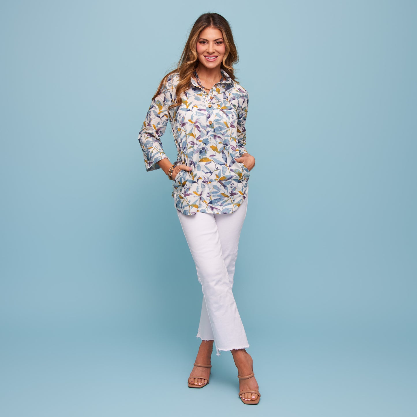 Tessa 3/4 Sleeve Tunic Top