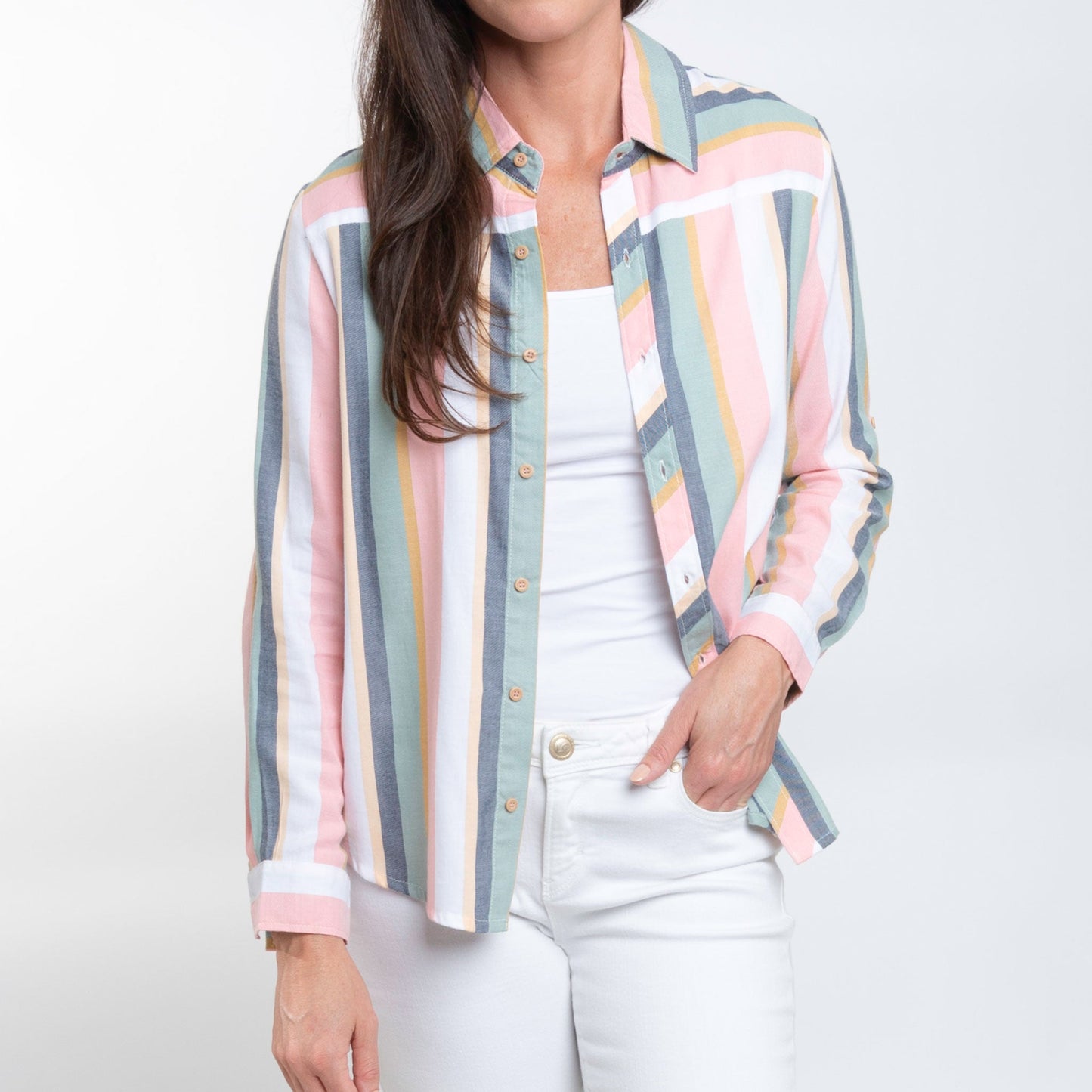 Sayla Button Up Top