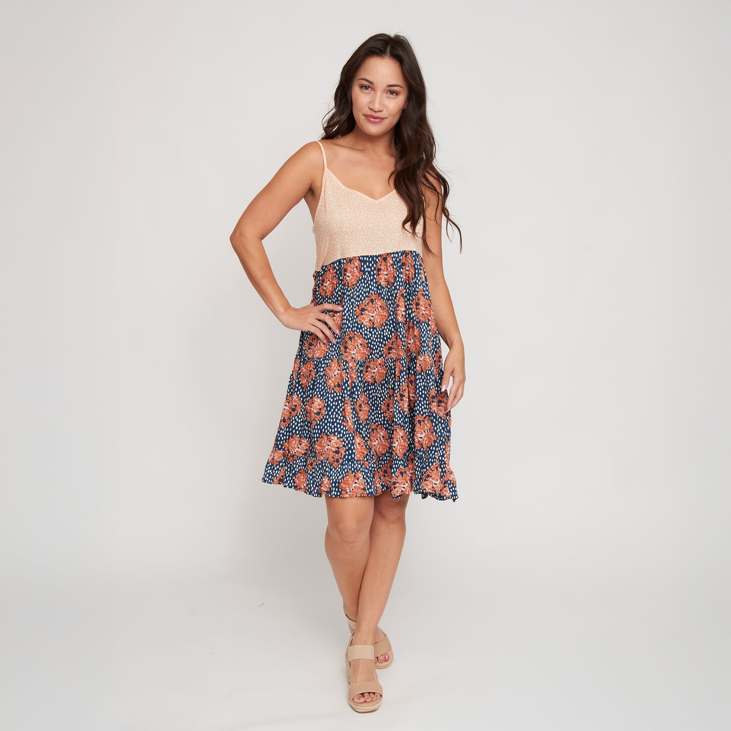 Bellamy Spaghetti Strap Tiered Dress