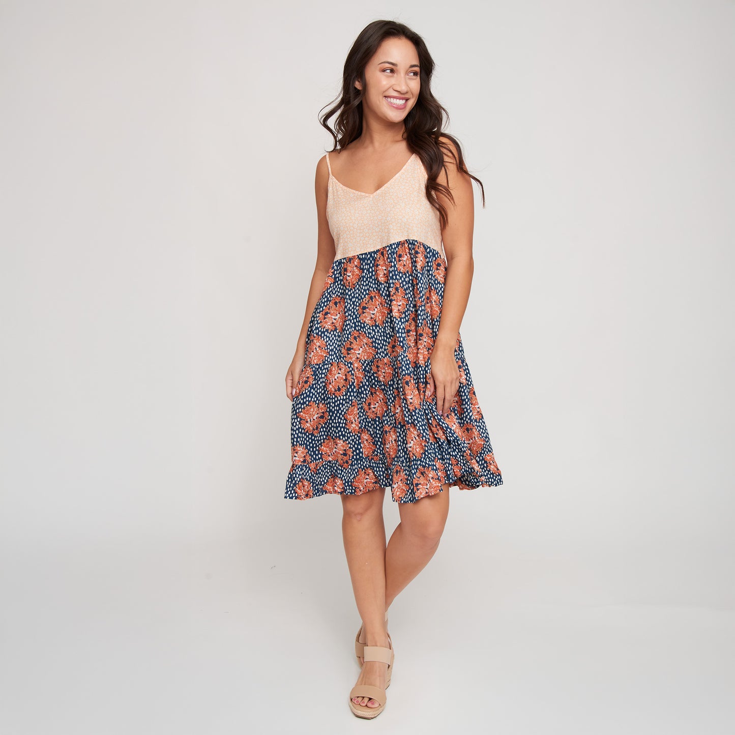 Bellamy Spaghetti Strap Tiered Dress