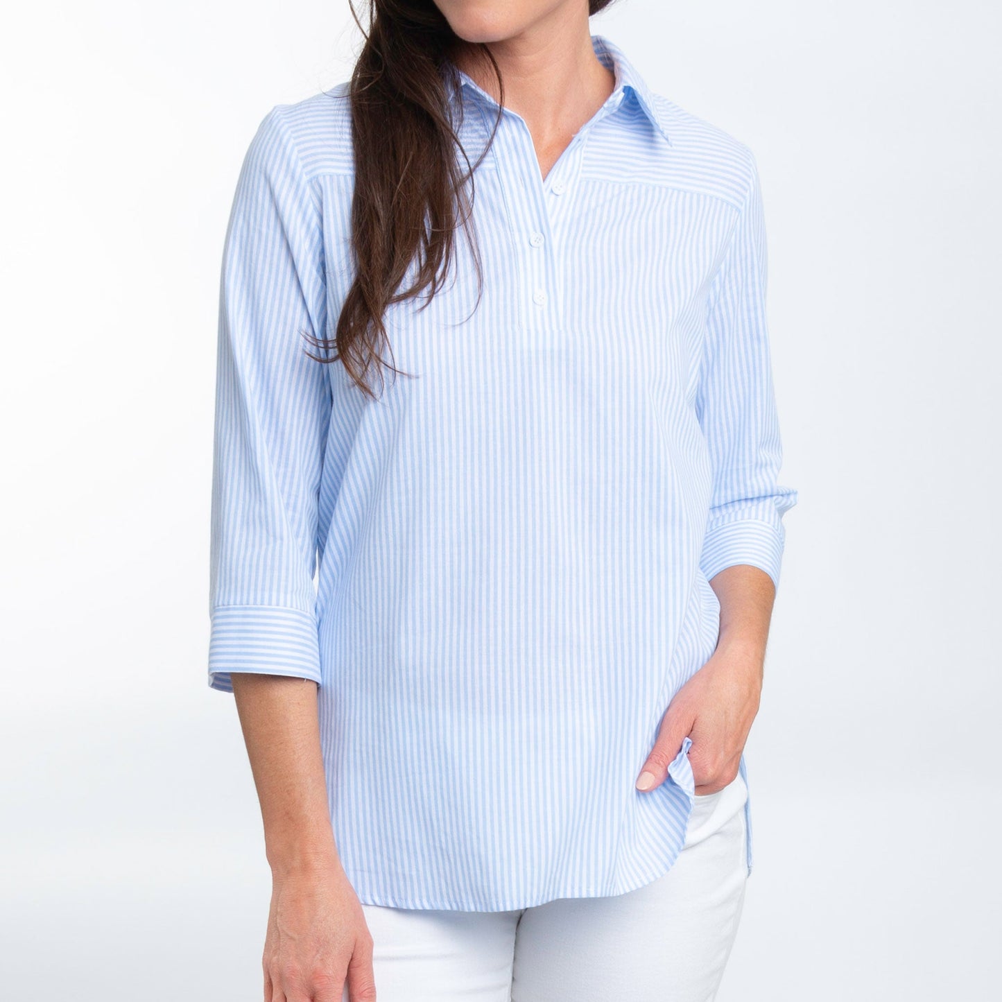 Lakelyn 3/4 Sleeve Henley Top