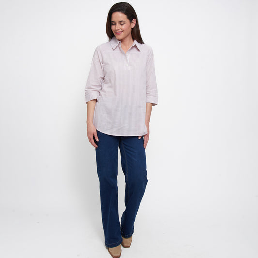 Lakelyn 3/4 Sleeve Henley Top