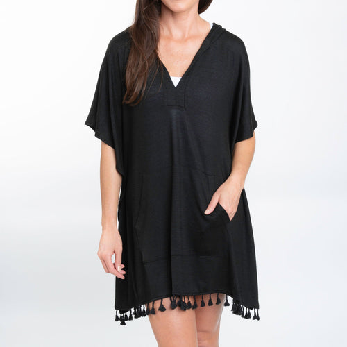 Naomi Hooded Poncho Cover Up