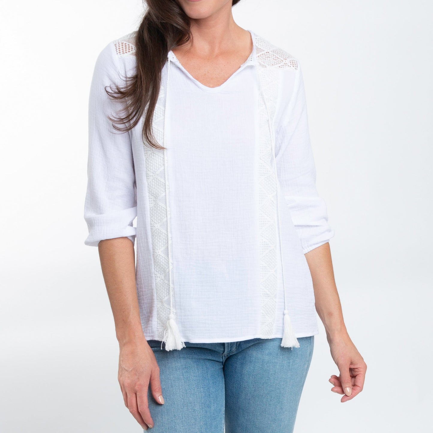 Larisa Gauze Tie Top