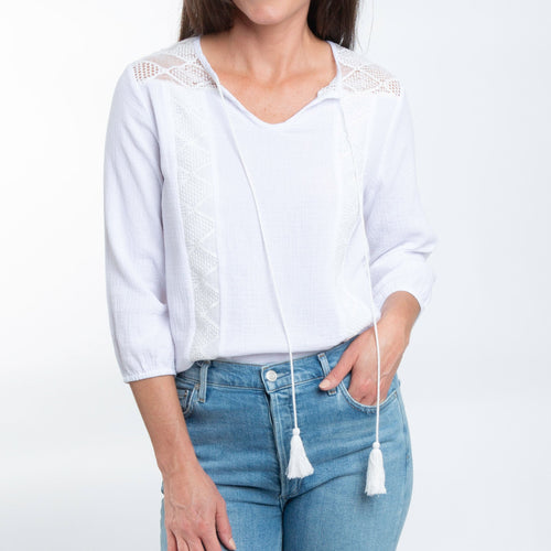 Larisa Gauze Tie Top