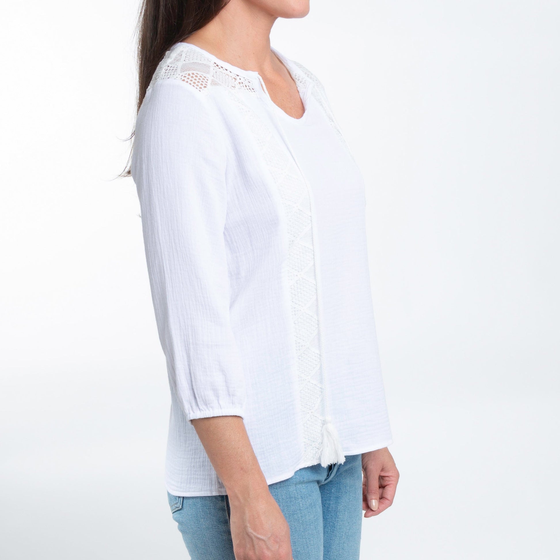 Larisa Gauze Tie Top