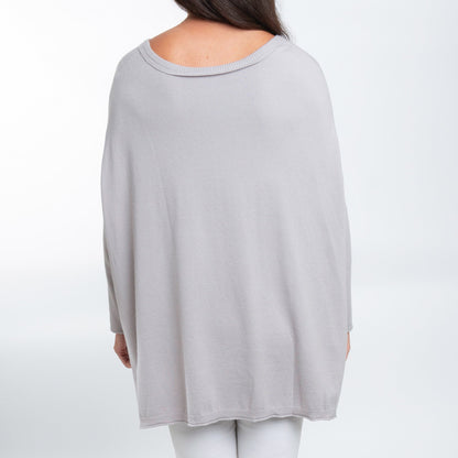 Halsey Relaxed Poncho Sweater