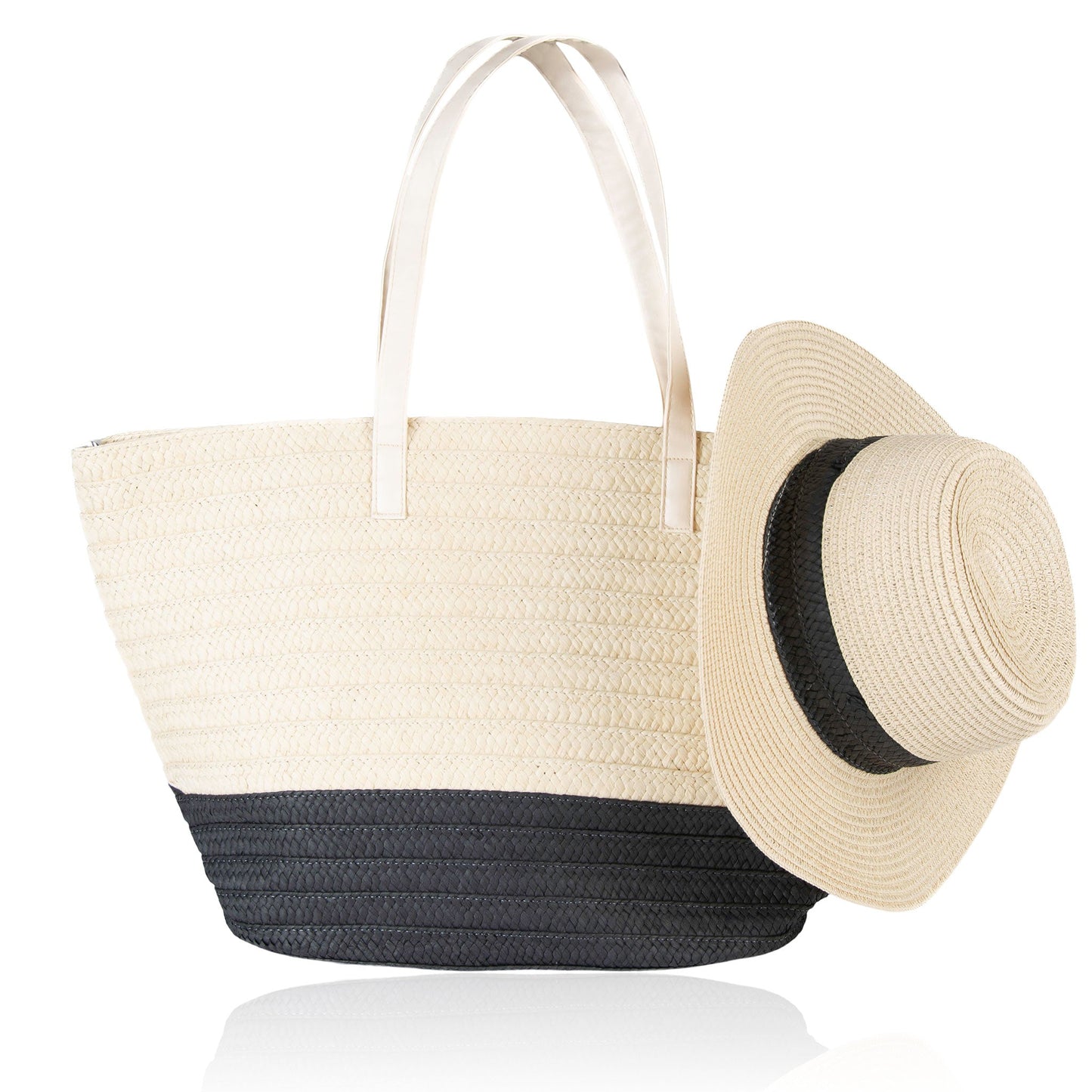 4 Piece Irulan Panama Hat & Tote Bag Set