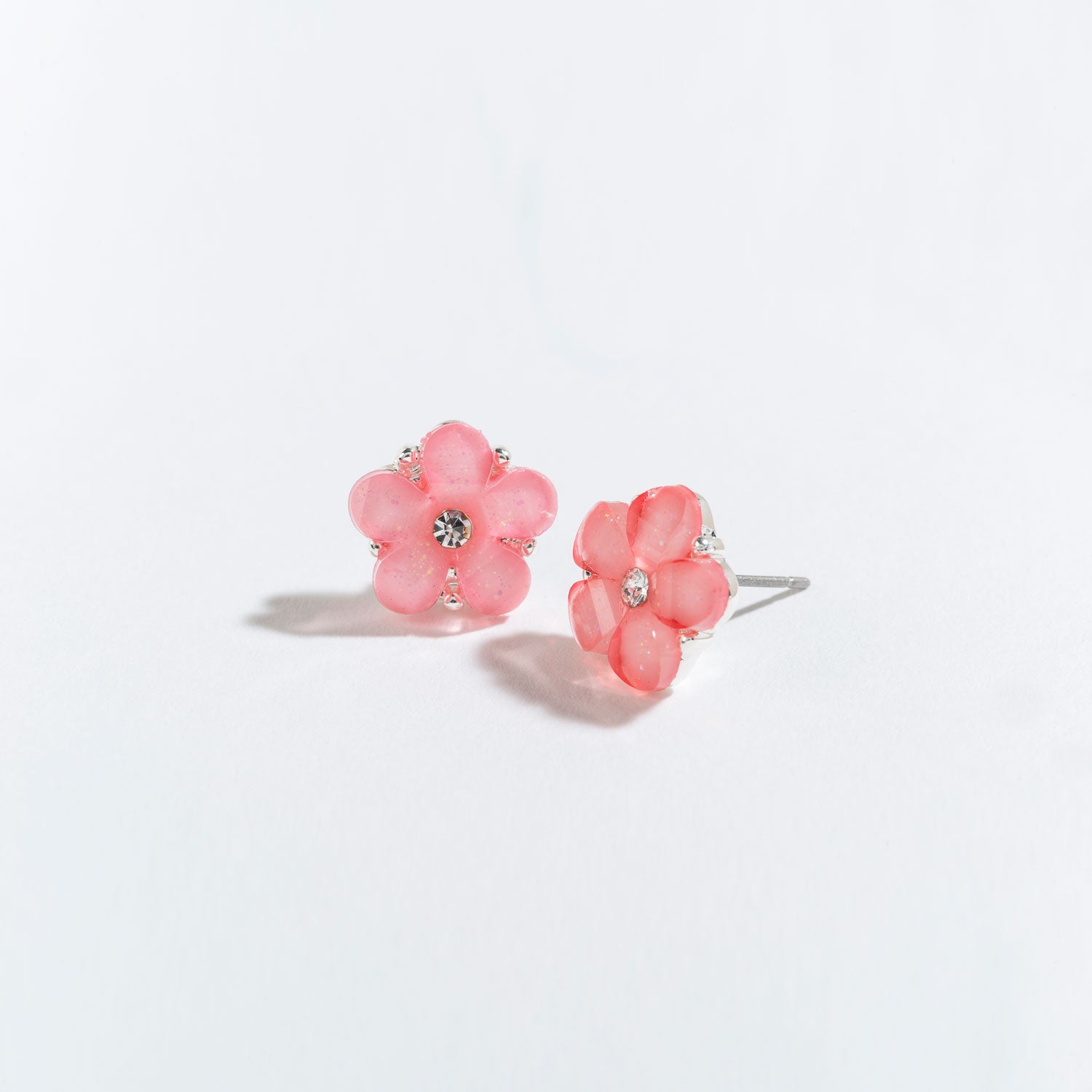 Pink Stone Flower Ear Sense Pe