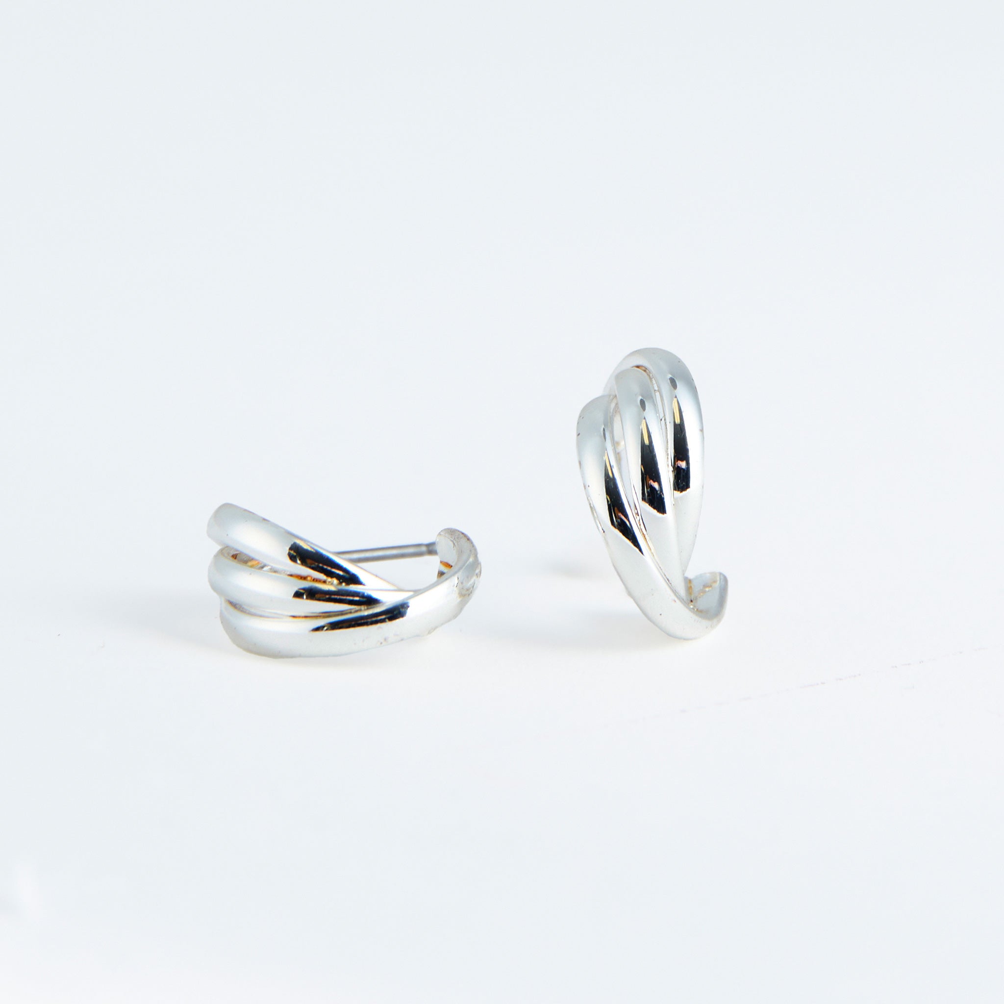 Silver Triple Loop Ear Sense Earrings – Howard's, Inc