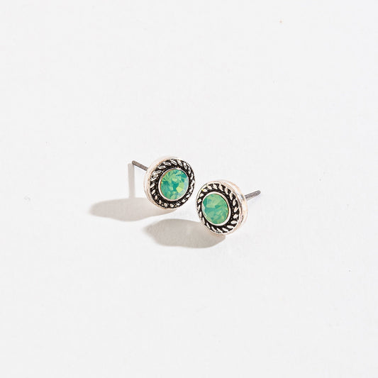 Green Stone Ear Sense Earrings