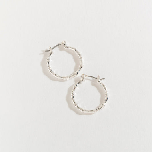 Shiny Sil Rnd Click Hoop Er